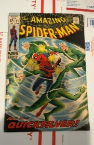 The Amazing Spider-Man #71 (1969) Guest Quicksilver Romita art