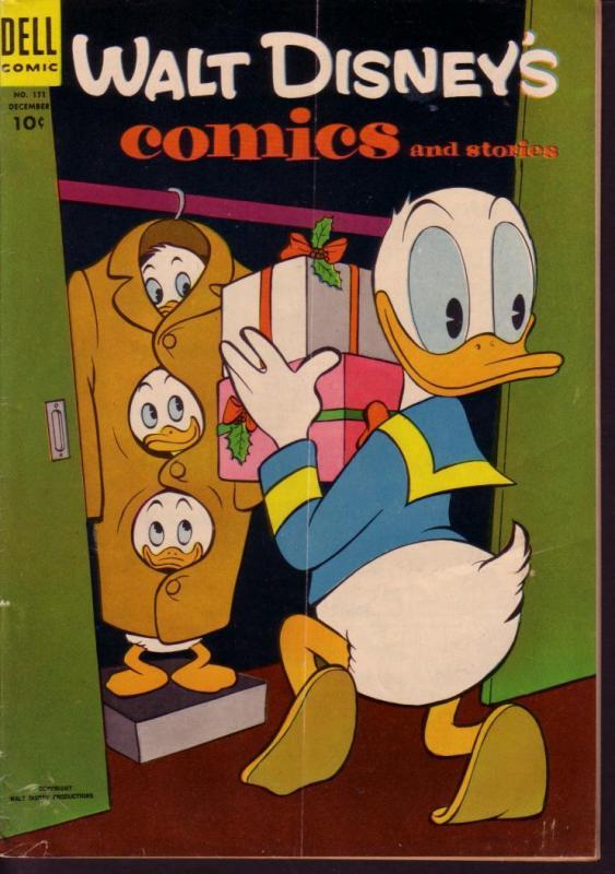 WALT DISNEY'S COMICS & STORIES #171 CHRISTMAS BARKS ART VG