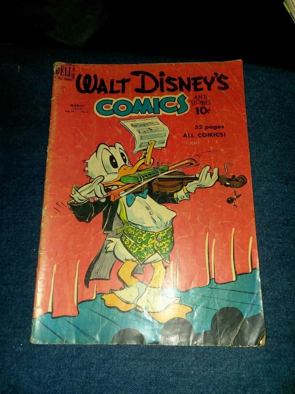 Walt Disney's Comics and Stories #114 Carl Barks 1950 Golden Age Dell Comics