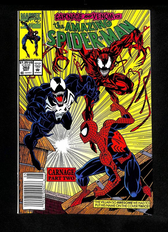 Amazing Spider-Man #362 NM+ 9.6 Newsstand Variant
