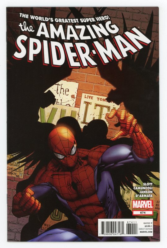 Amazing Spider-Man #674 (1963 v1) Dan Slott Vulture Hobgoblin NM
