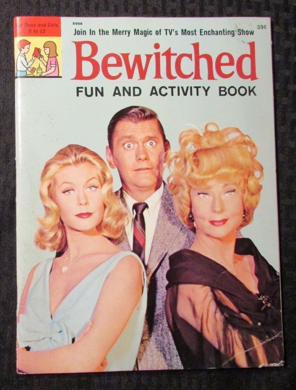 1965 BEWITCHED Fun & Activity Book VG 4.0 Treasure Books / Elizabeth Montgomery 