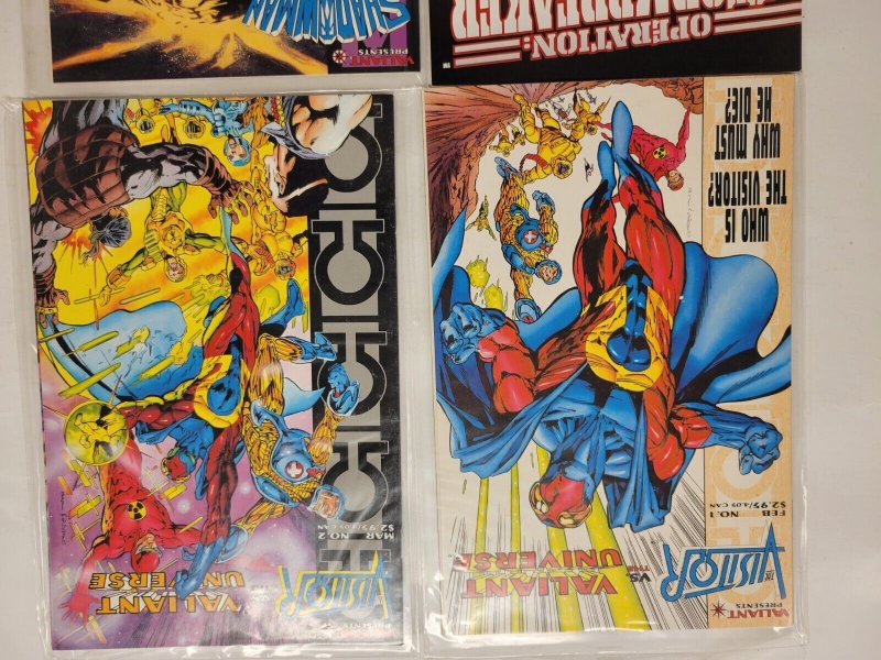 4 Valiant Comics #1 2 Visitor + #1 Shadowman + #1 Operation Stormbreaker 49 TJ7