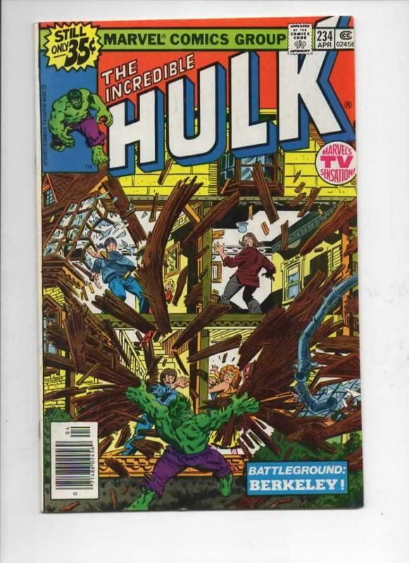 HULK #234, VF+, Incredible, Bruce Banner, Quasar, 1968 1979, Marvel