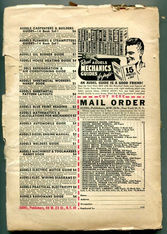 Dective Story Magazine Pulp Summer 1949- Accounting for Murder- Final issue