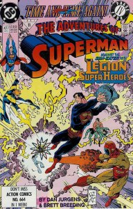 Adventures of Superman #477 VG ; DC | low grade comic Time and Time Again 4