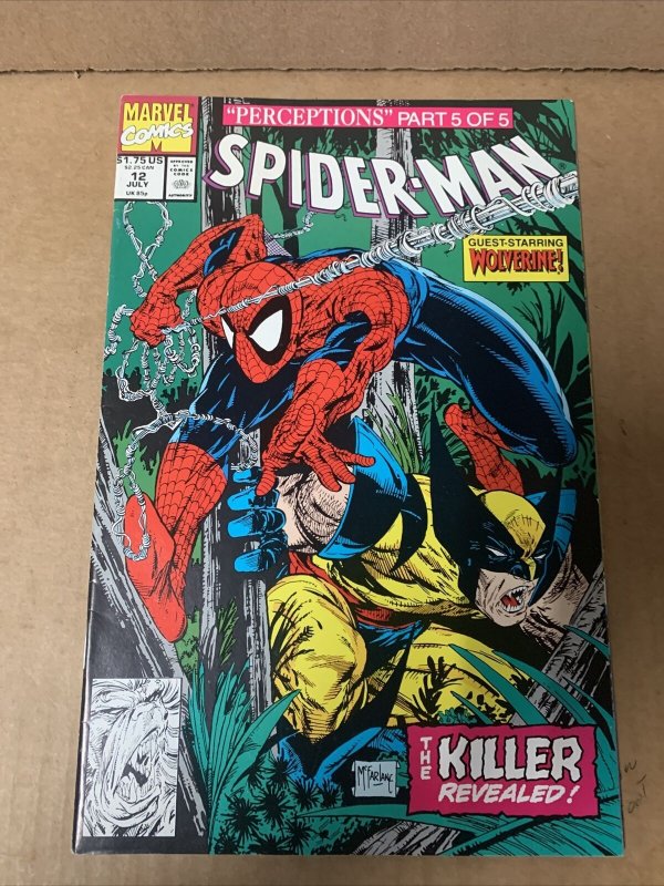 SPIDER-MAN #12 (MARVEL 1991) DIRECT ED. PERCEPTIONS PART 5 MCFARLANE 