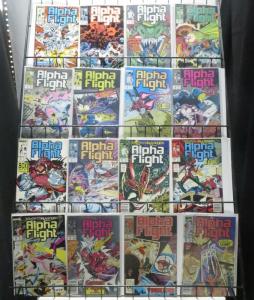 ALPHA FLIGHT MASSIVE COLLECTION! 78 ISSUES!  Marvel 1983! John Byrne! Jim Lee