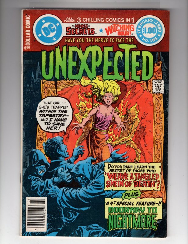 The Unexpected #195 (1980) House of Secrets-Witching Hour! Bronze DC / HCA6