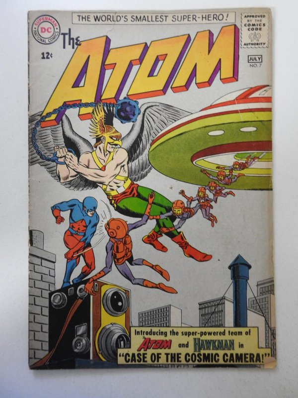 The Atom #7  (1963) GD/VG Condition! 1 in spine split, 1 in tear front cover