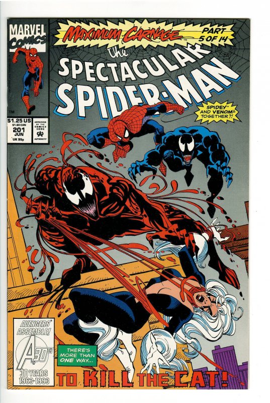 Maximum Carnage Part 5-Spectacular Spiderman 201 NM  | Comic Books -  Modern Age, Marvel, Spider-Man, Superhero / HipComic