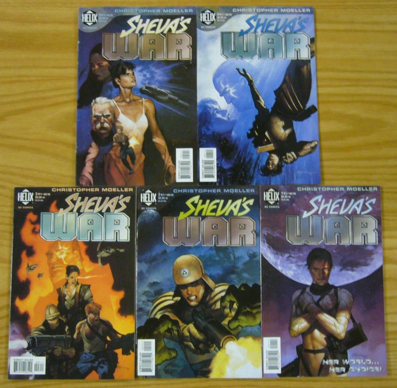 Sheva's War #1-5 VF/NM complete series - christopher moeller - helix 2 3 4 set