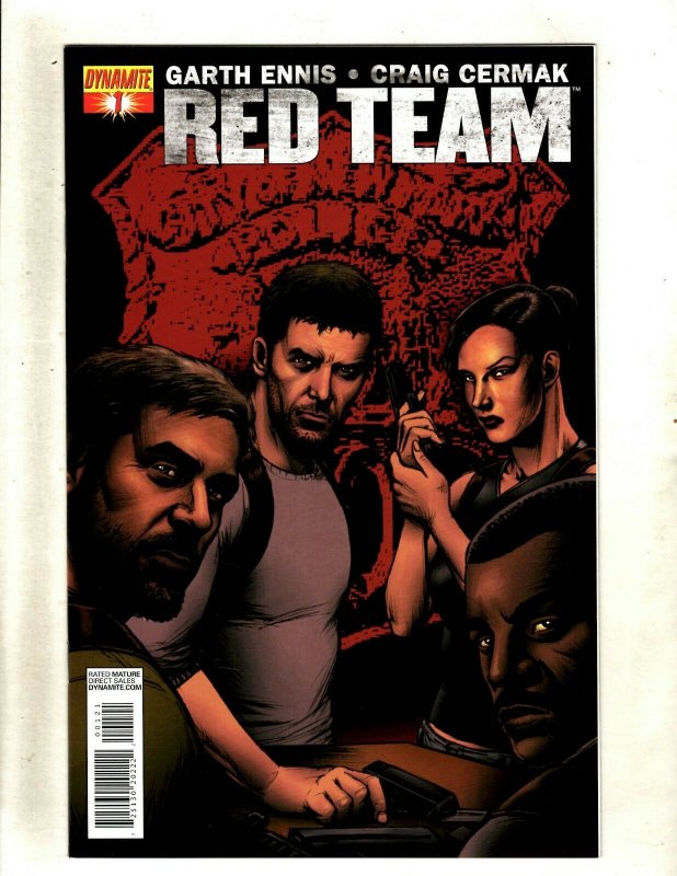 Lot Of 7 Red Team Dynamite Comic Books # 1 2 3 4 5 6 7 Garth Ennis Cermak RP4