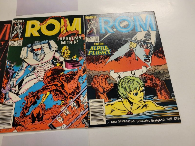 3 Marvel Comic Books ROM Spaceknight #54 55 56 47 SM3