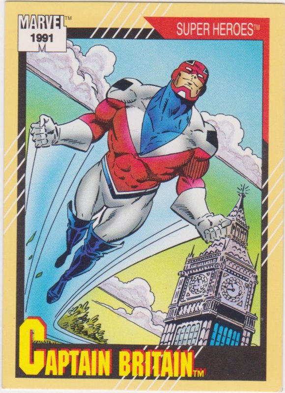 1991 Marvel Universe #12 Captain Britain