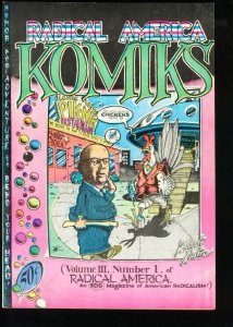 RADICAL AMERICA KOMIKS #1-GILBERT SHELTON-UNDERGROUND VF-