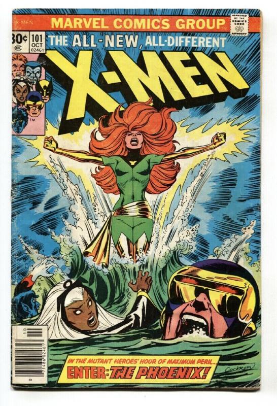 X-MEN #101 Key Marvel issue-Phoenix-comic book-1976 VG