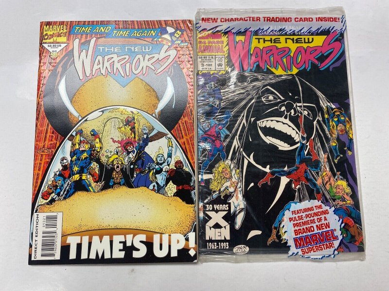 4 MARVEL comic books New Warriors #50 3 Marvel Knights #4 Avengers 2004 48 KM11