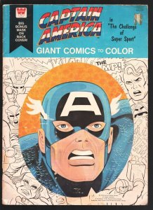 Captain America Giant Comics To Color #1663 1976-Whitman-1st appearance of Su...