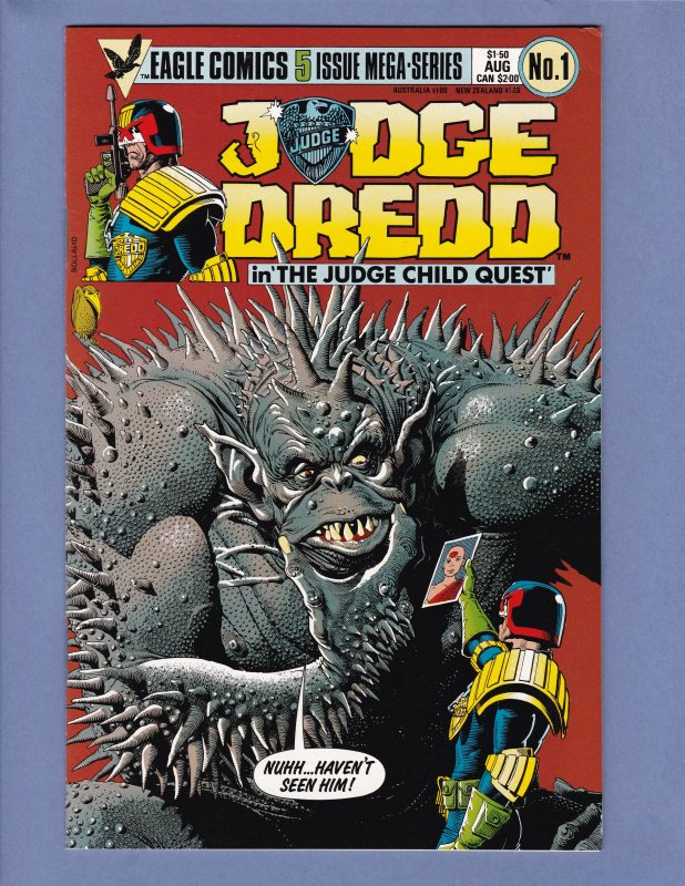 Judge Dredd The Judge Child Quest #1 #2 #3 #4 #5 Complete Series Lot