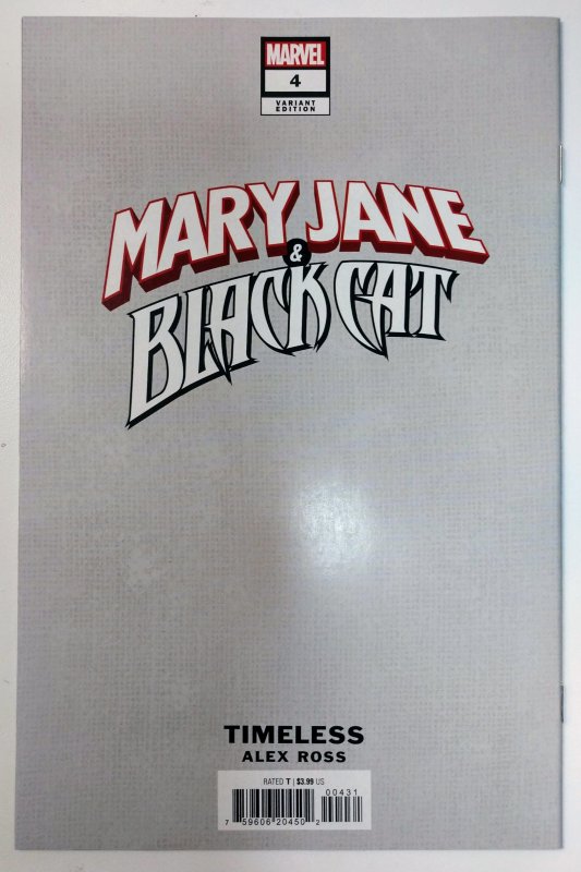 Mary Jane & Black Cat #4 (9.6, 2023) Alex Ross Black Cat Variant Set