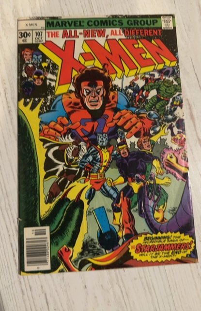 The X-Men #107 (1977)First Star jammers-/Shiar fn/Vf