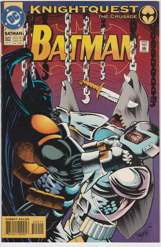 2 Batman DC Comic Books # 501 502 Azrael Doug Moench Mike Manley Robin TW41