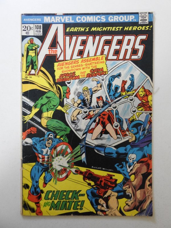 The Avengers #108 (1973) GD/VG Condition! Moisture stain