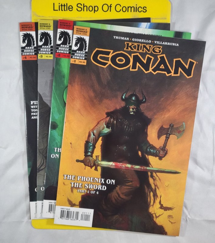 King Conan The Phoenix on the Sword #1 2 3 4 Complete 1-4 Set 2012 Dark Horse
