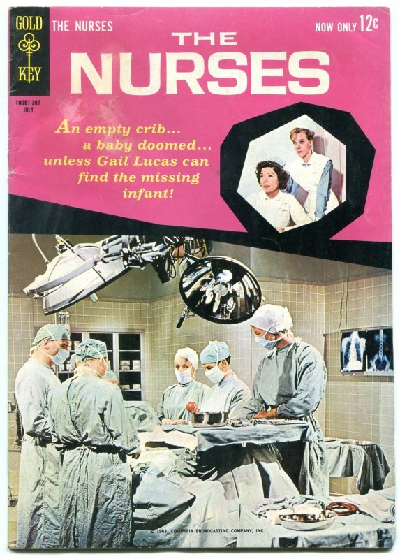 NURSES #2 1963-GOLD KEY-SHIRL CONWAY PHOTO COVER-CBS TV VG