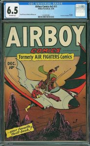 Airboy Comics #11 (Hillman Periodicals, 1945) CGC 6.5 - KEY