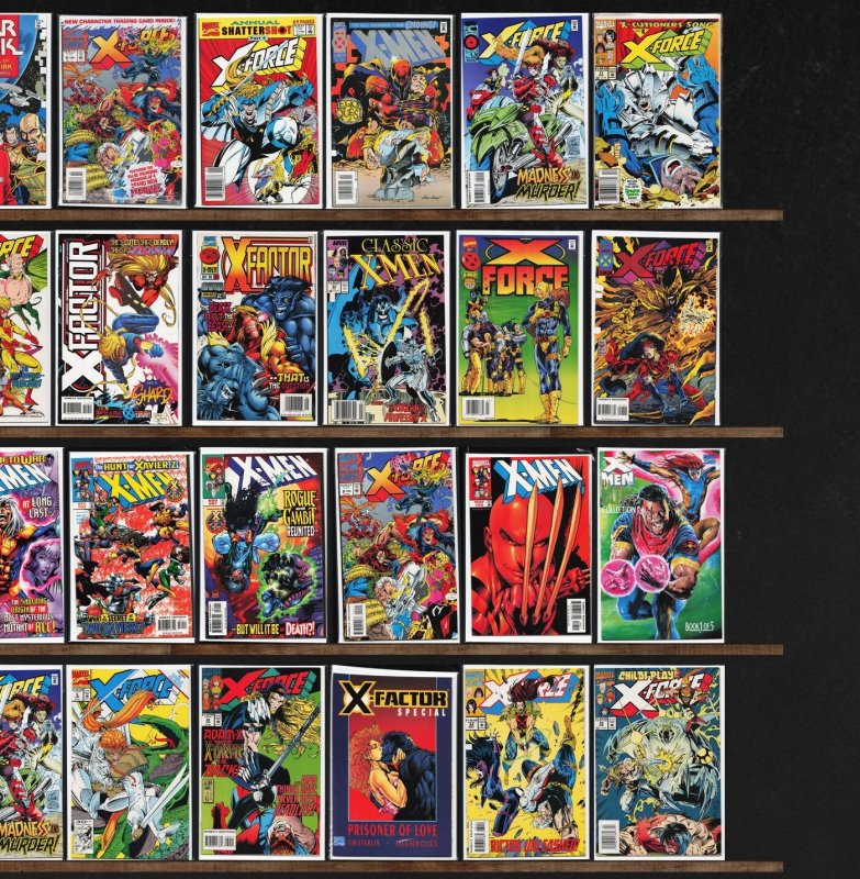 Huge Lot 140+ Comics with X-Force, X-Men, X-Factor, Brigade, Star Trek & More!