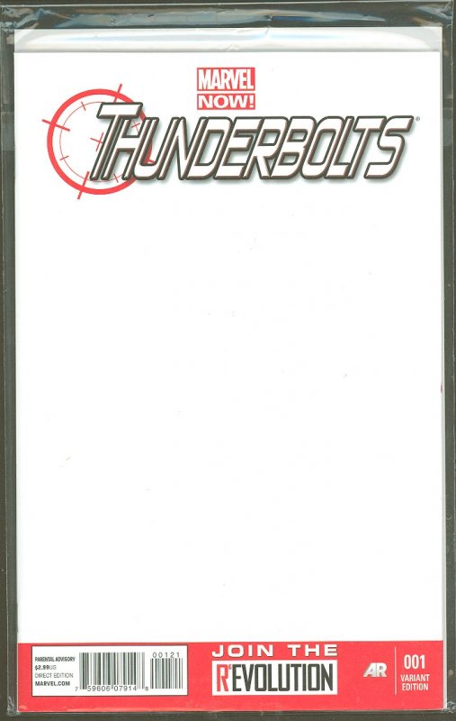 Thunderbolts #1 Blank Sketch Cover