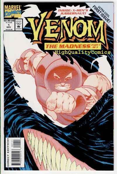 VENOM, MADNESS #1, NM, Juggernaut, X-Men, Jones, 1993, more in store