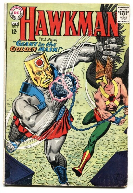 HAWKMAN #8 1965-GOLDEN MASK-DC COMICS-SILVER AGE VG