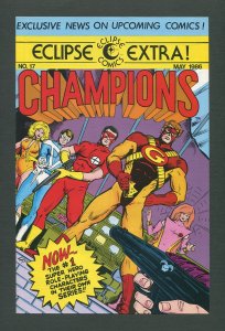 Eclipse Extra Promotional Flyer #15  / Champions /  NM+  / 1986
