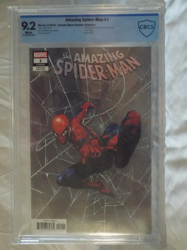 Amazing Spider-Man #1 - CBCS 9.2 - Jerome Opena Retalier Variant