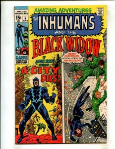 AMAZING ADVENTURES #5 (9.0) INHUMANS & BLACK WIDOW!! 1970