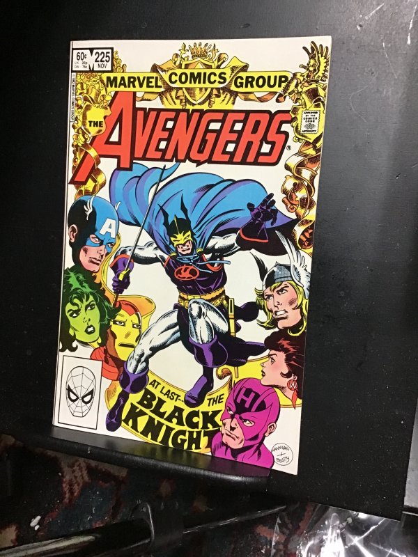 The Avengers #225 (1982) The Black Knight! High-Grade key! NM-