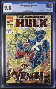 Incredible Hulk vs Venom 1 CGC 9.8 WP Marvel 1994 Red Foil Logo Embossed Cover