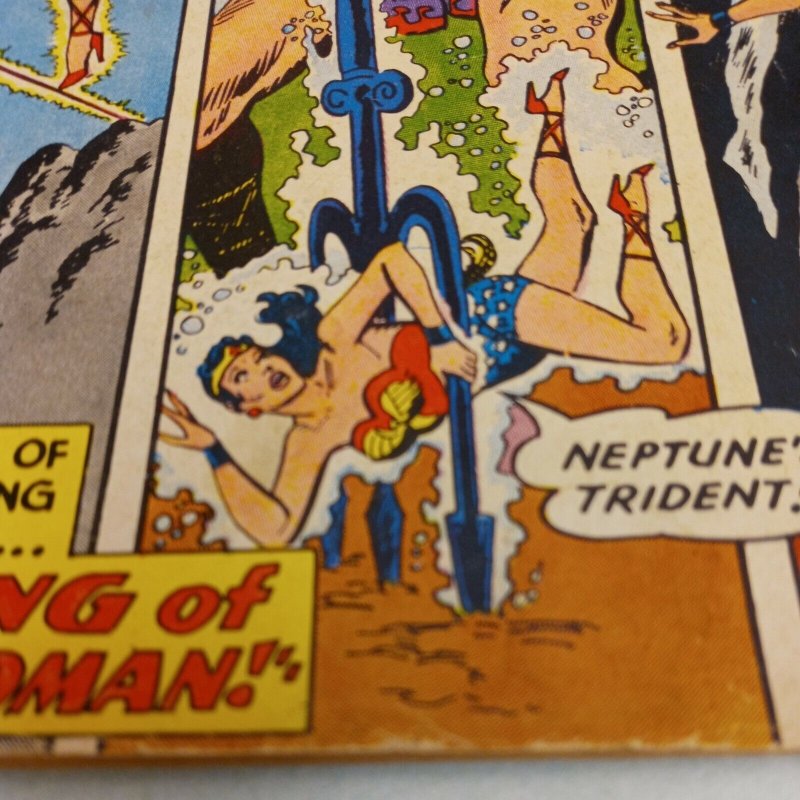 WONDER WOMAN #131 Andru & Esposito neptune bondage cover & art DC comics 1962