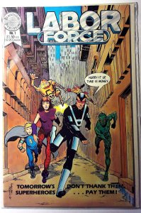 Labor Force #1 (1986) Blackthorne Publishing 1st Print Comic Book