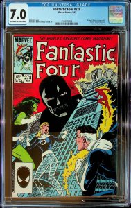 Fantastic Four #278 Direct Edition (1985) - CGC 7.0 - Cert#4518178002