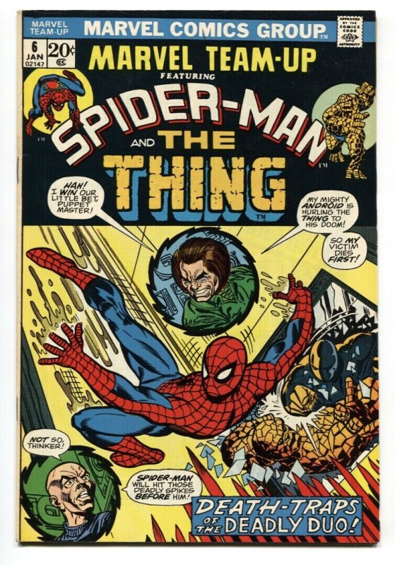 Marvel Team-Up #6 1973- Spider-man Thing  comic book VF/NM