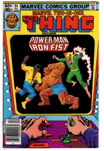 Marvel Two-in-One #94 (1982) Power Man