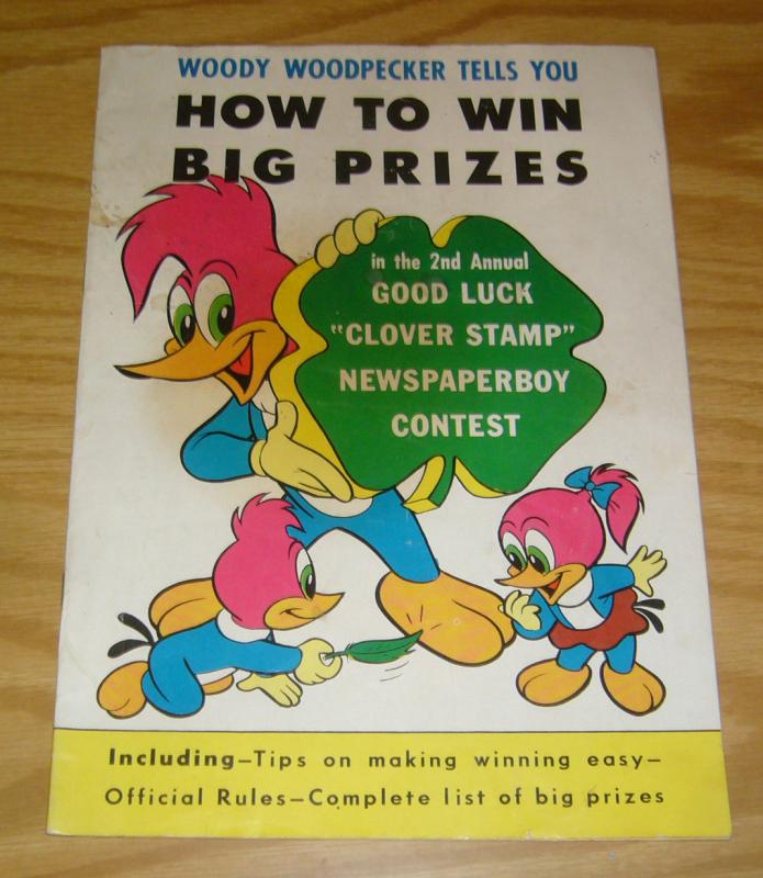 Woody Woodpecker Tells You How To Win Big Prizes #1 VG walter lantz - 1956 comic