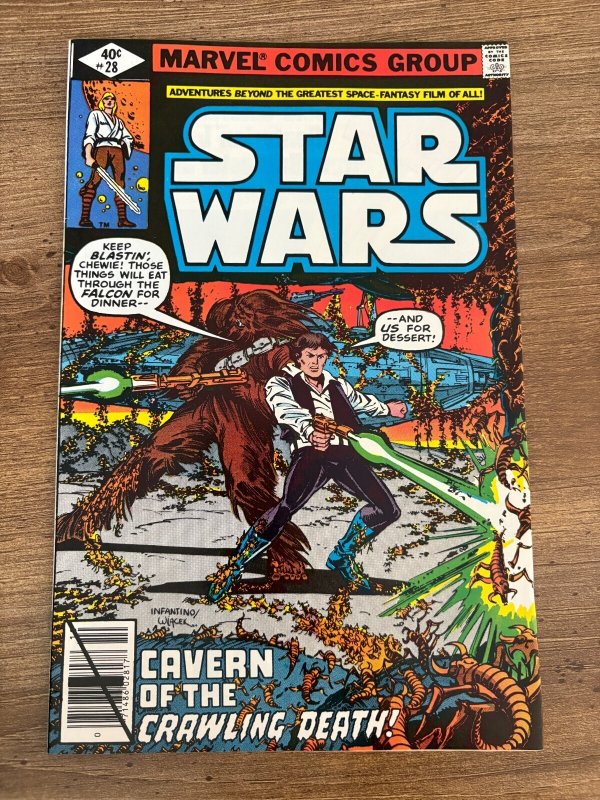 Star Wars # 28 NM Marvel Comic Book Luke Skywalker Han Solo Leia R2D2 7 J293