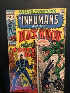 Amazing Adventures #5 (1971) Mid high grade Black Widow, Inhumans! FN/VF