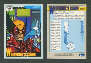 1991 Marvel Comics II  Card  #138 ( Wolverine's Claws)  MINT