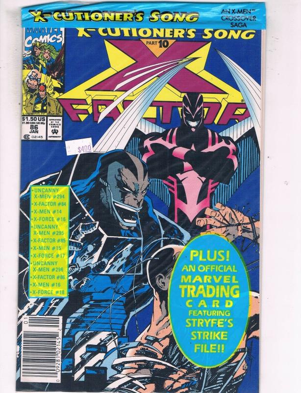 X-Factor #86 VF/NM Marvel Comics Bagged Comic Book Jan 1993 DE41 AD18